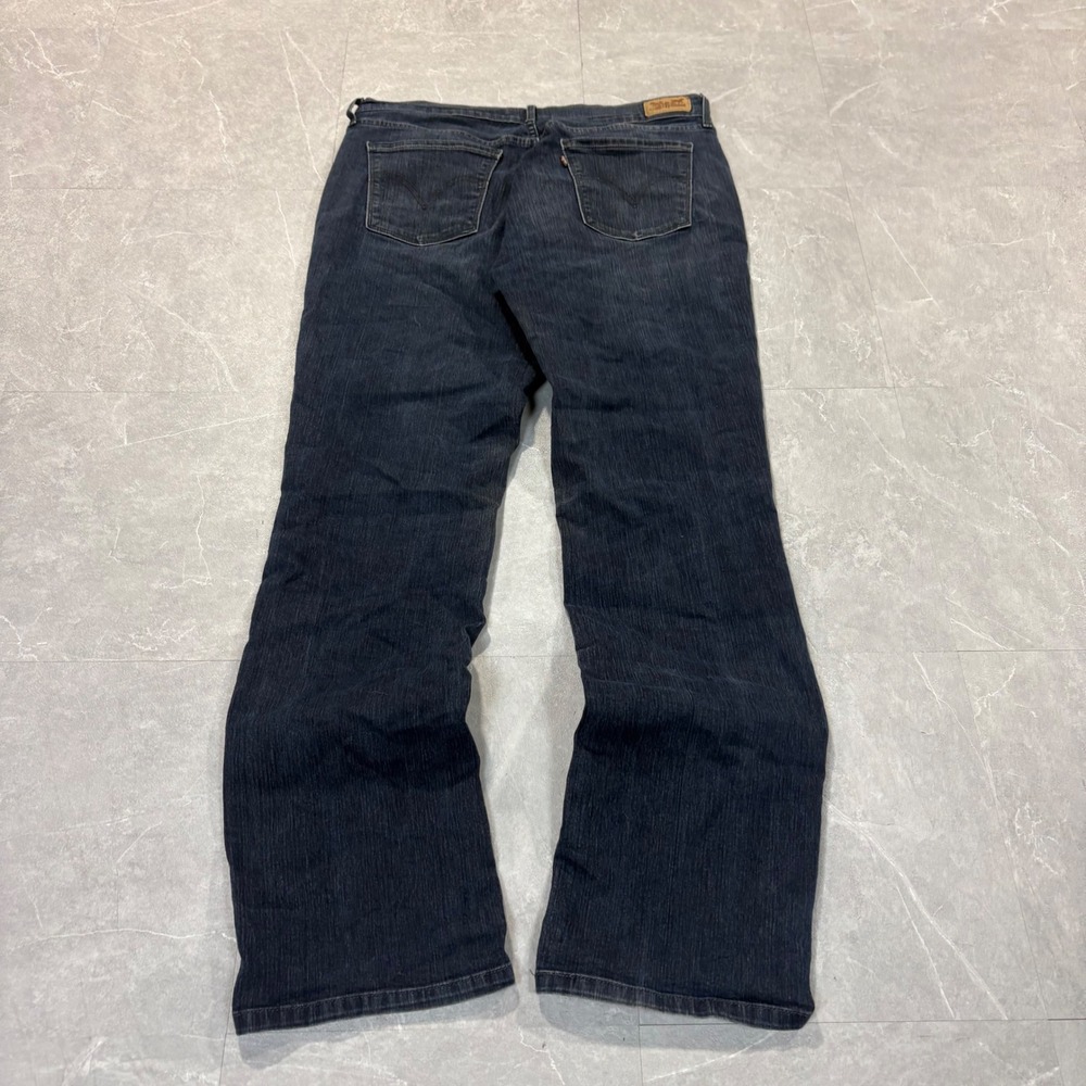Levis 515 Bootcut Jeans Dark Wash Denim Mid Rise Blue Pants Womens 34x31.5